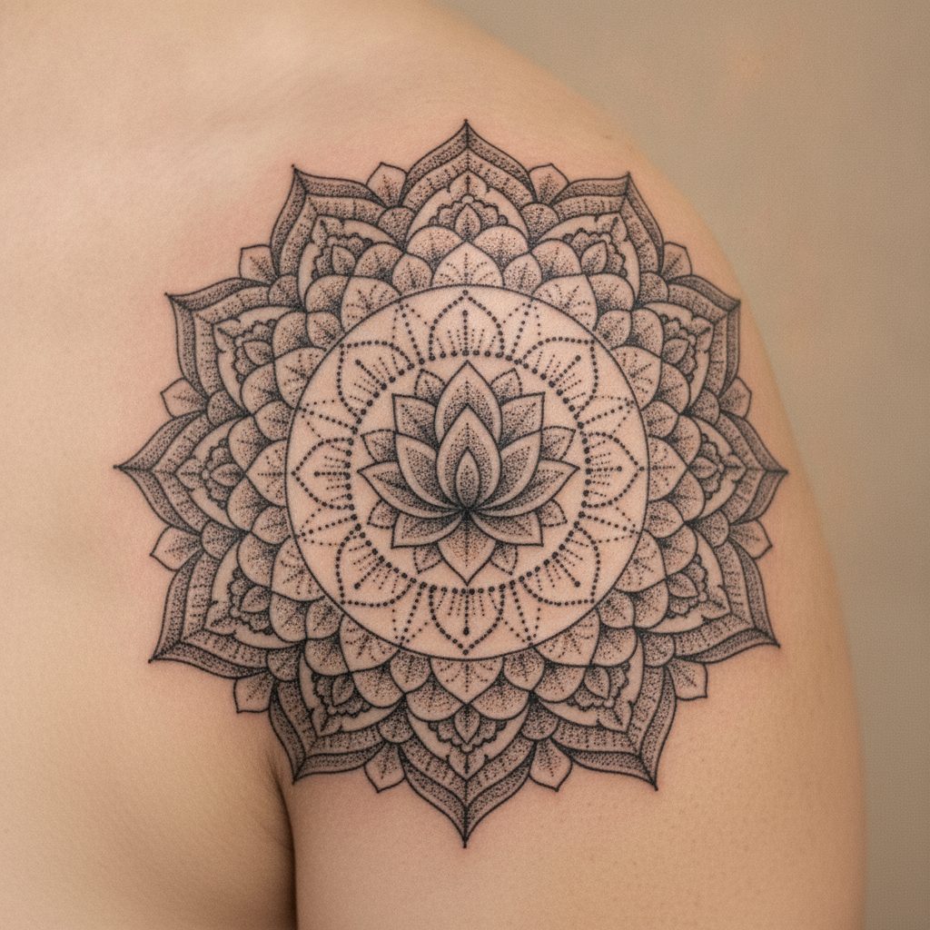 Mandala Shoulder Cap