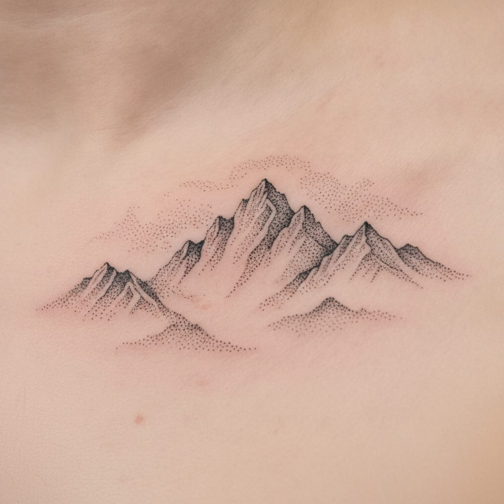 Stippled Landscape Collarbone