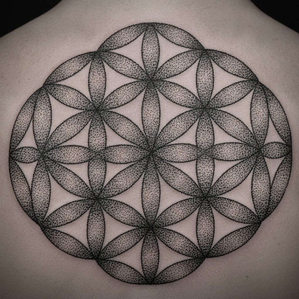 Sacred Geometry Back Piece