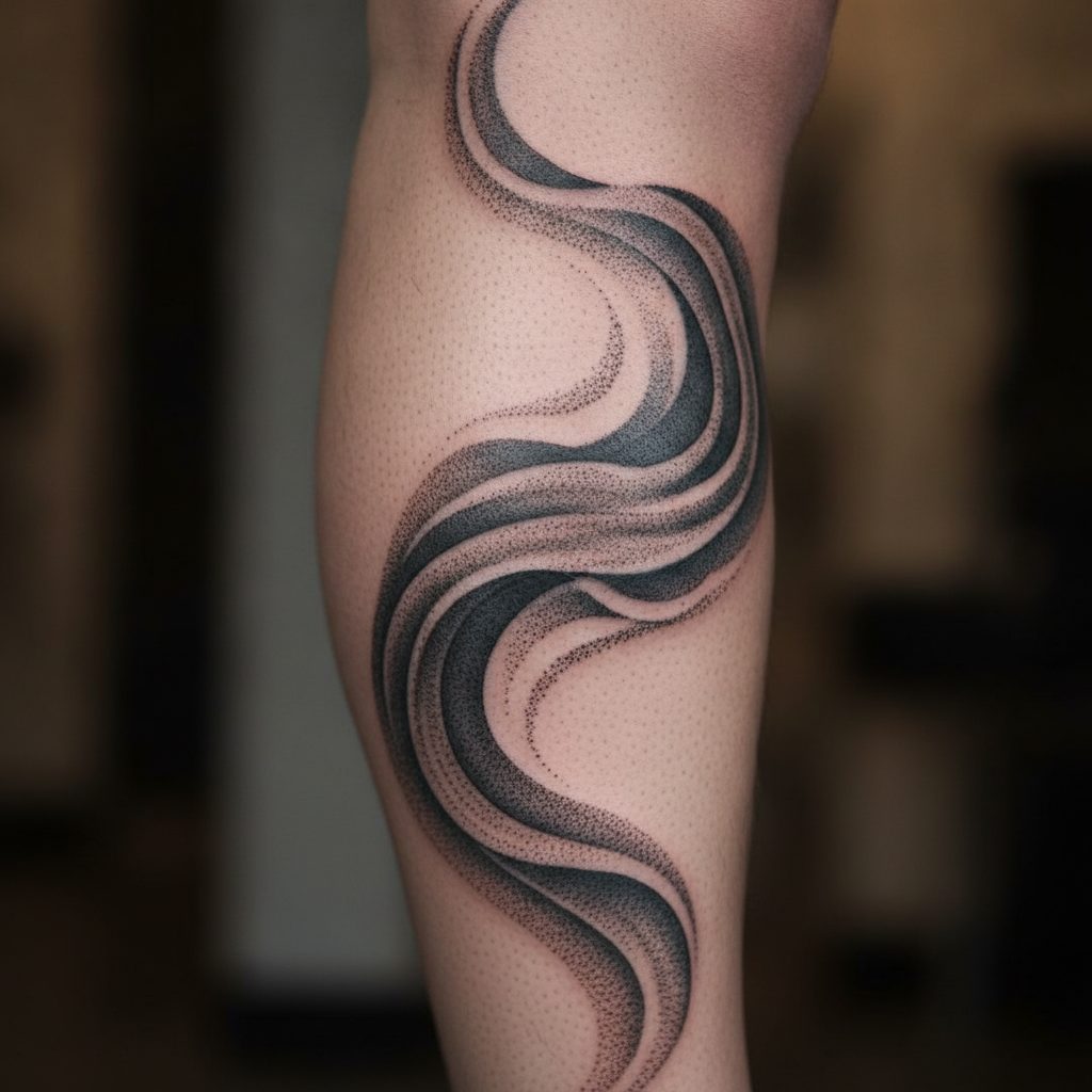 Abstract Flow Calf Wrap