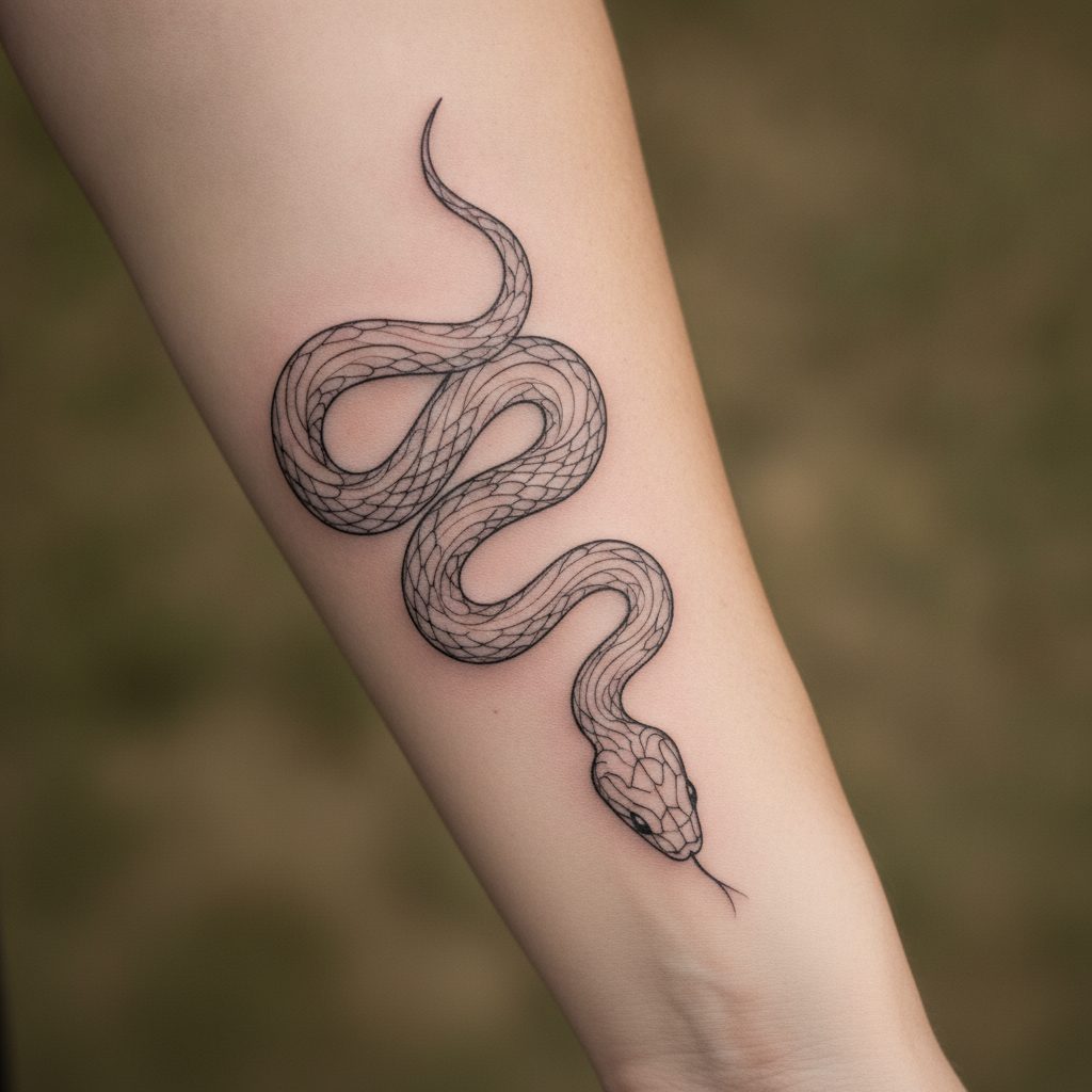 5 Fine Line Snake Forearm Tattoo Ideas to Try in 2026
