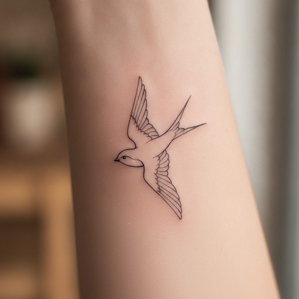 5 Fine Line Swallow Tattoo Ideas Taking Flight in 2026